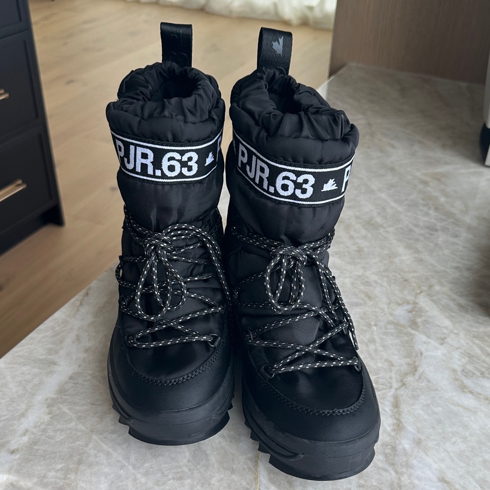 Pajar Galaxy Women’s Black Winter Boots PJR.63 Logo (41 EU converts to 9-9.5 US)